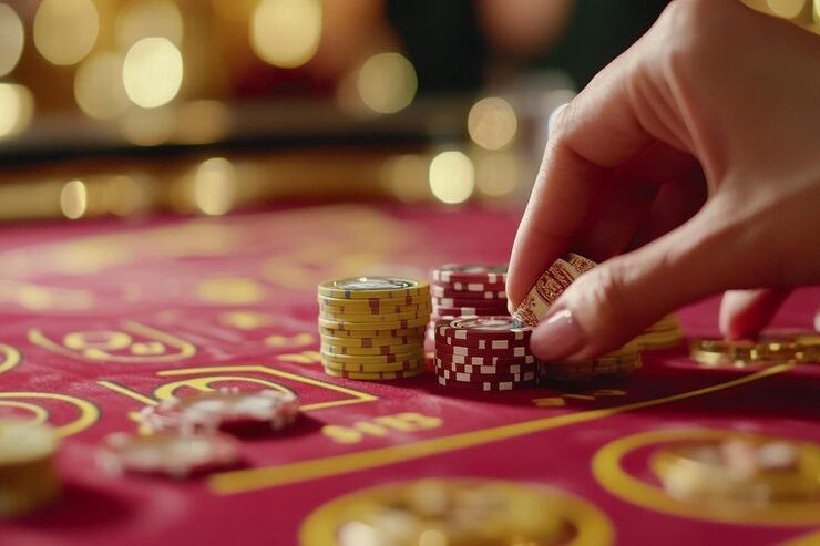 modapk live-dealer studio setup with professional lighting and Andar Bahar card table